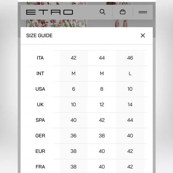 ETRO Knit Blazer Floral Print Turquoise Size 42 US Size 6 - Picture 9 of 9